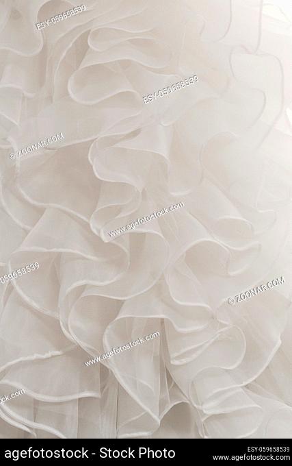Wedding dress detail - close-up photo