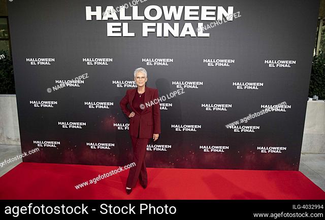 Jamie Lee Curtis attends to 'Halloween Ends / Halloween: El Final' photocall on September 28, 2022 in Madrid, Spain