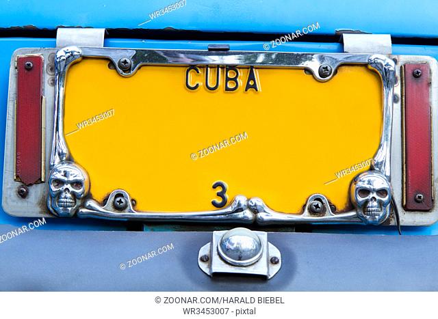Autokennzeichen Kuba