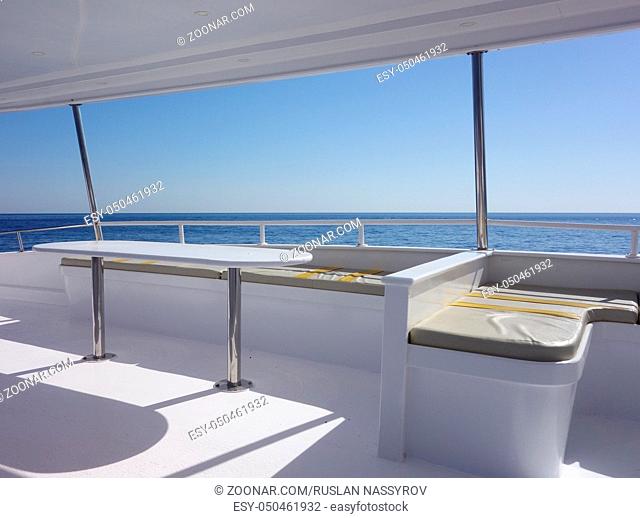 interior of yacht