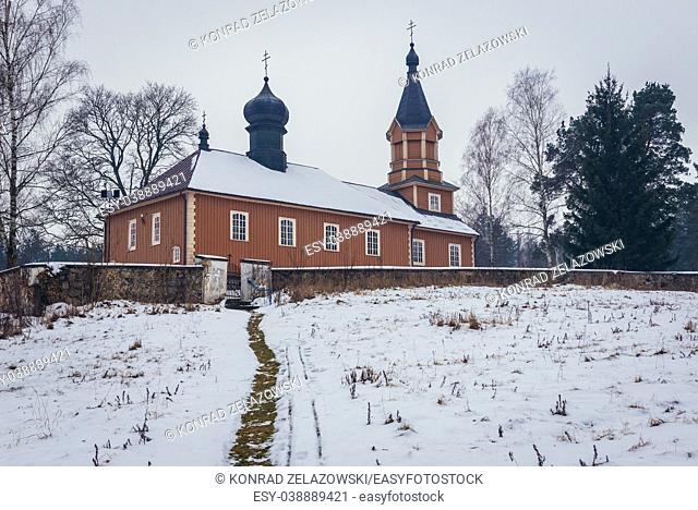 Orthodox church of Saint John the Theologian in Mostowlany village within Bialystok County, Podlaskie Voivodeship of Poland