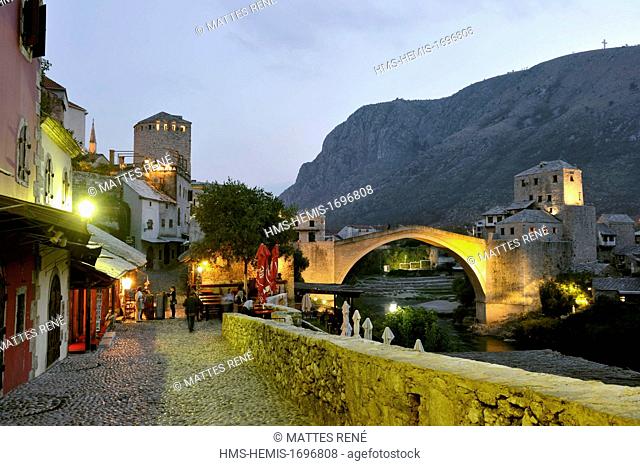 Bosnia and Herzegovina, Mostar, listed as World Heritage by UNESCO, Old Bridge (Stari most)