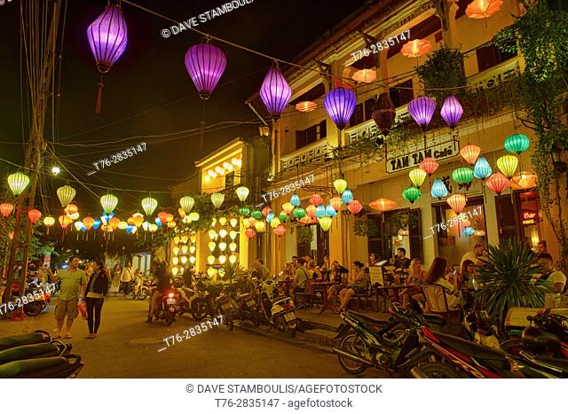 Night scene in the historic old town, Hoi An, Vietnam