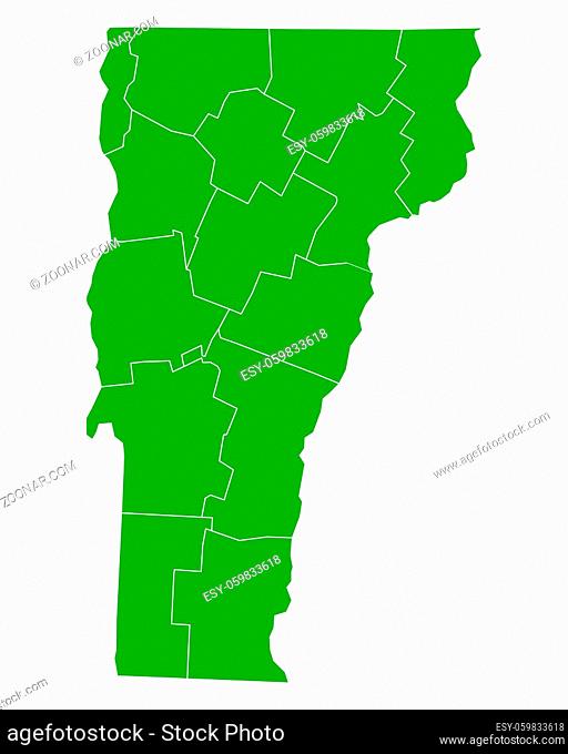 Karte von Vermont - Map of Vermont