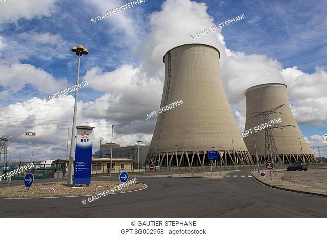 ILLUSTRATION OF THE NUCLEAR POWER PLANT OF NOGENT-SUR-SEINE, AUBE (10), CHAMPAGNE-ARDENNE, FRANCE