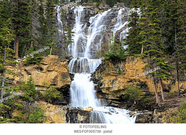 Canada, Alberta, Jasper National Park, Tangle Creek Falls