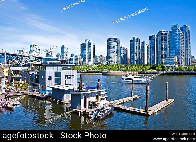 Canada, British Columbia, Vancouver, View from Granville Island