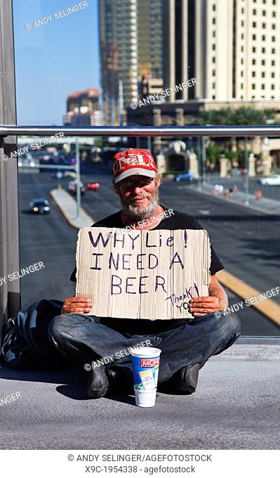 A Beggar in the Streets of Las Vegas