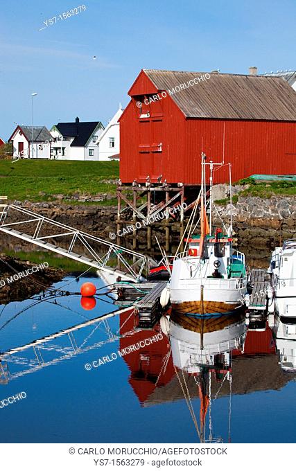 Andenes harbour, Andøya island, Vesterålen archipelago, Troms Nordland county, Norway