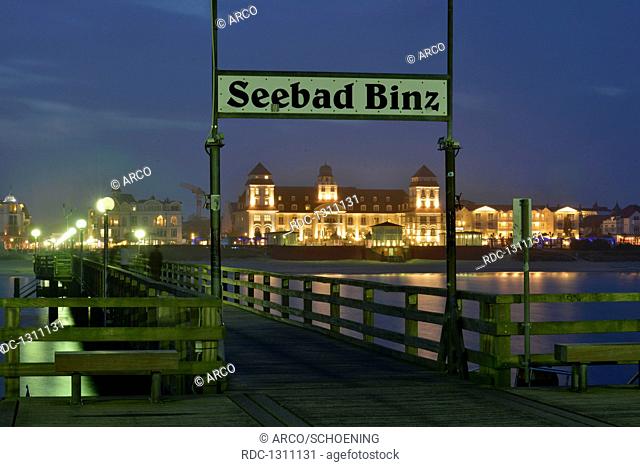 Seebruecke, Binz, Ruegen, Mecklenburg-Vorpommern, Deutschland