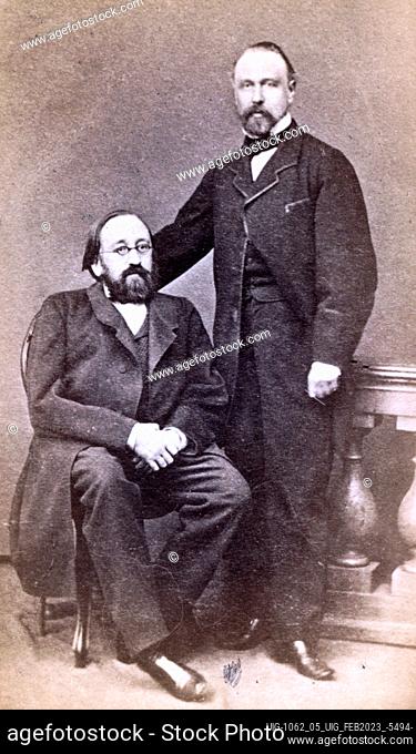 Pavel Mikhailovich Leontiev and Mikhail Nikiforovich Katkov ca. between 1880 and 1886