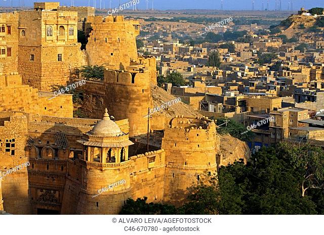 Former maharadja's palace inside the Fort. Jaisalmer. Rajasthan. India
