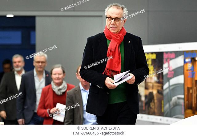 The director of the International Film Festival in Berlin Peter Kosslick at a press conference on the topic of the programme of the 67th Berlinale in Berlin