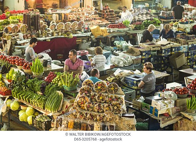 Armenia, Yerevan, G. U. M. Market, food market hall, NR