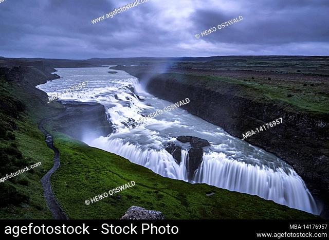 Waterfall, Gullfoss, Iceland
