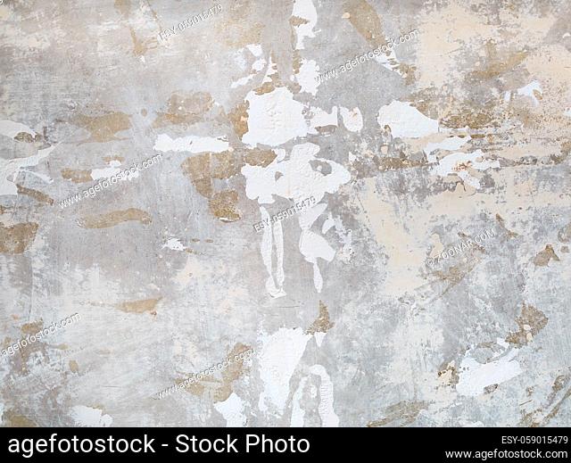 Polished concrete texture and putty. Grungy cement background
