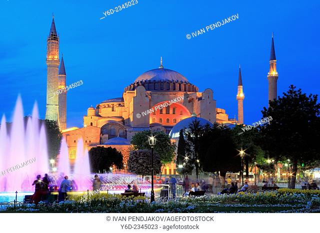Hagia Sophia in the Evening, Istanbul, Turkey