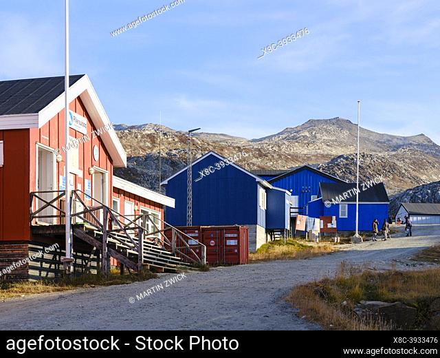 Supermarket Pilersuisoq in the settlement Kuummiit (formerly spelled Kummiut). Ammassalik area in East Greenland. North America, Greenland, Danish Territorrry