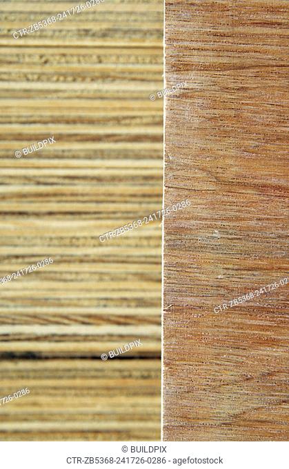 Stack of particle board - chipboard