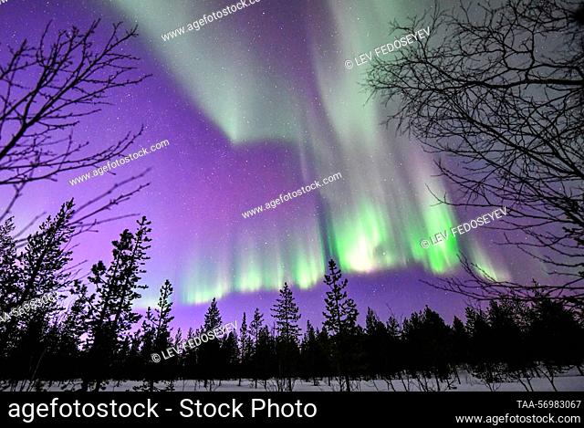 Russia. A view of polar lights in the sky. Lev Fedoseyev/TASS