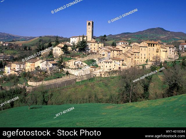 village view, macerata feltria, italy