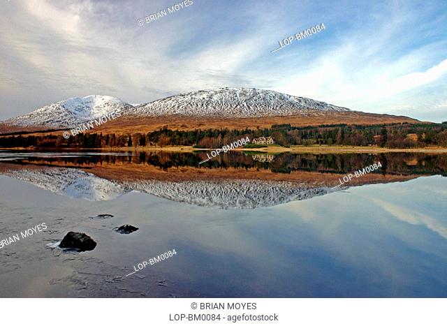 Scotland, Argyll and Bute, Loch Tulla, Reflections in Loch Tulla