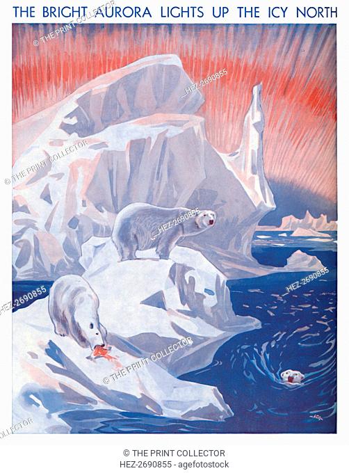 'The Bright Aurora Lights Up The Icy North', 1935. Artist: Unknown