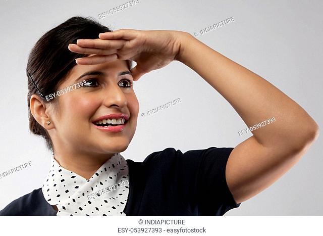 Portrait of a air hostess, Stock Photo, Picture And Low Budget Royalty Free  Image. Pic. ESY-053927393 | agefotostock