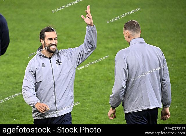 Union's Christian Burgess pictured during a training of Belgian soccer team Royale Union Saint-Gilloise, Wednesday 26 October 2022 in Malmo, Sweden