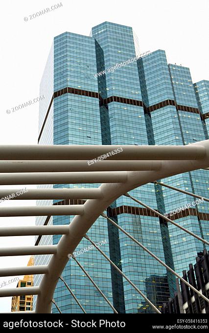 thailand bangkok office district palaces   abstract modern building line sky