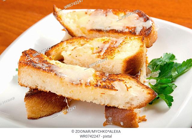 Garlic bread with herbs