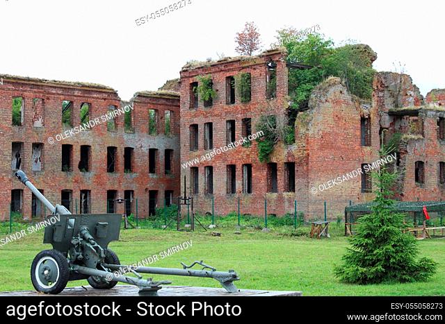 Old prison ruins, a city in St. Petersburg, Schlsselburg