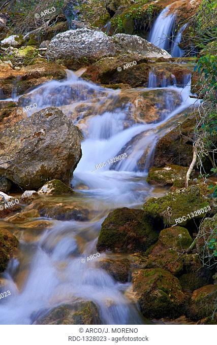 Source of Mundo river, Calares del Rio Mundo, Riopar, Sierra de Alcaraz and Segura, Albacete, Castilla la Mancha, Spain