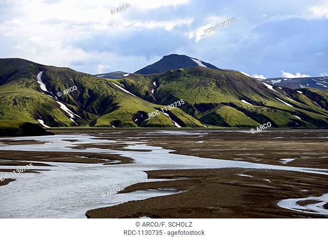 River Jokugilskvisl, National park Fjallabak, Iceland / JÃ¶kugilskvisl