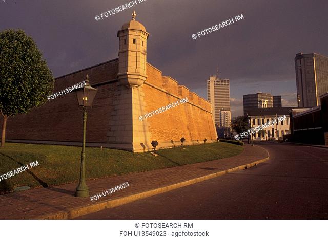 Mobile, AL, Alabama, Downtown skyline and Fort Conde, military center of the Louisiana Territory