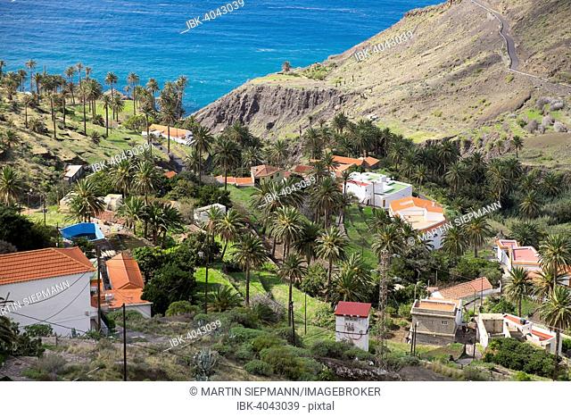 The hamlet Taguluche, Valle Gran Rey, La Gomera, Canary Islands, Spain