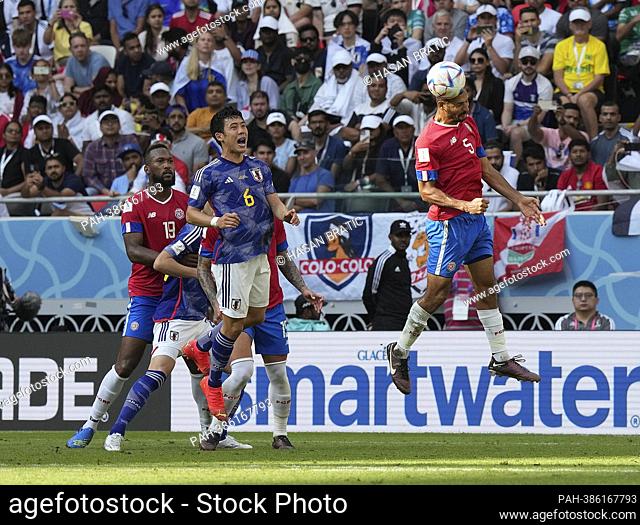 November 27th, 2022, Ahmad bin Ali Stadium, Doha, QAT, World Cup FIFA 2022, Group E, Japan vs Costa Rica, in the picture Costa Rica's defender Kendall Waston