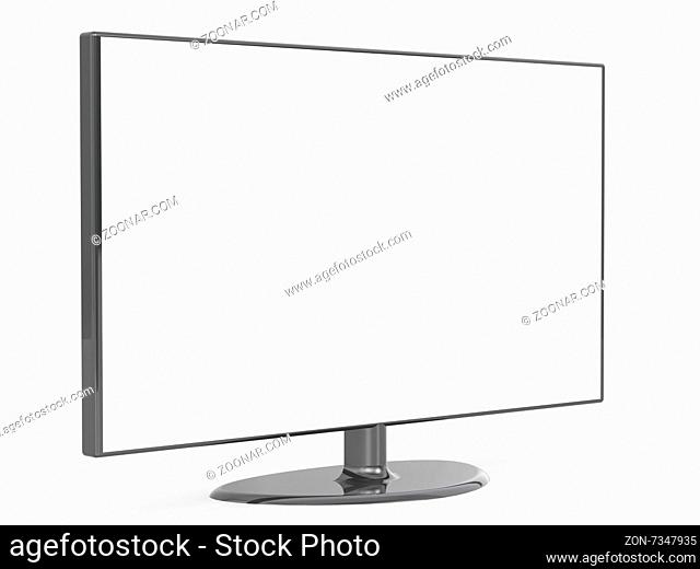 Flat TV set image with hi-res rendered artwork that could be used for any graphic design