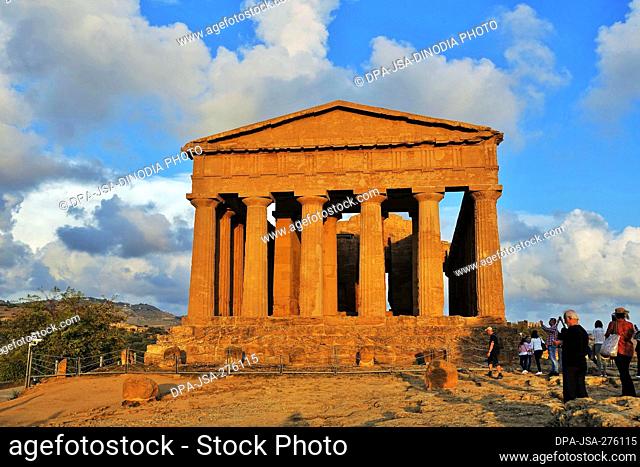 Concordia Temple, Valley of Temples, Agrigento, Sicily, Italy, Europe