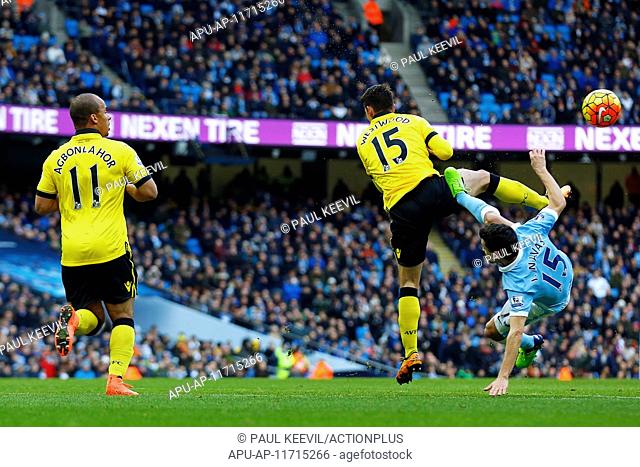 2016 Barclays Premier League Manchester City v Aston Villa Mar 5th. 05.03.2016. The Etihad, Manchester, England. Barclays Premier League