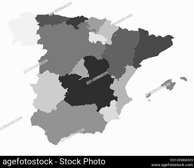 Karte von Spanien - Map of Spain