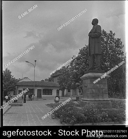***JUNE 29, 1972 FILE PHOTO***Statue of Ivan Minchov Vazov, Bulgarian poet, novelist and playwright in his hometown Sopot, Bulgaria, July 29, 1972