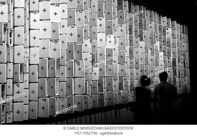 Medicine chests installation art at the 53rd International Art Exhibition, Biennale 2009, Venice, Italy, Europe