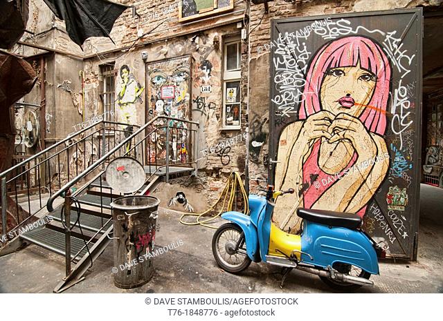 street art, a thriving alternative subculture in Berlin, Germany
