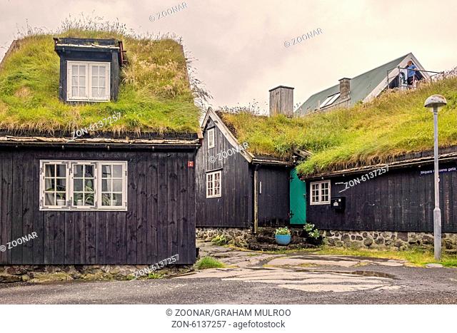 Old Town Buildings Torshavn Faroe Islands