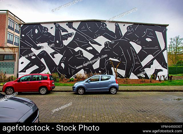 Illustration shows Cleon Peterson - Tarwestraat 129 part of the Crystal Ship art festival, with artworks and murals in an open air exhibition across the city of...