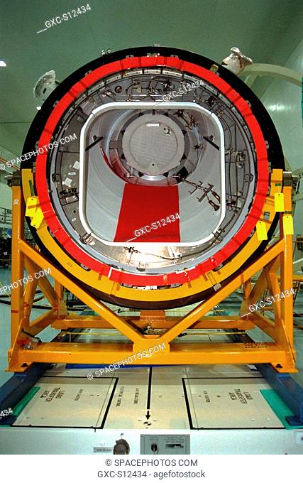 02/17/1998 --- The Pressurized Mating Adapter PMA-2 for the International Space Station ISS awaits being mated with Node 1