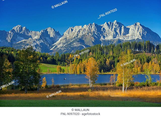 Schwarzsee at Wilder Kaiser, Kitzbuehel, Tyrol, Austria