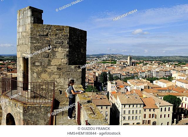 France, Aude, Narbonne, view from Gilles Aycelin donjon