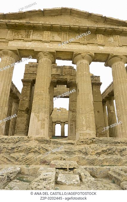 Concordia temple in the Valley of the Temples, Agrigento Sicily, Italy